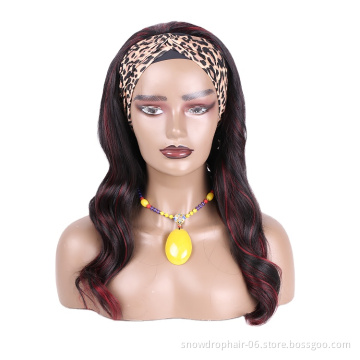 Julianna Manufacturers Brown Bodywave Cheap Curly Bob Short Afro Fluffy Brazilian Water Wave Headband Wig